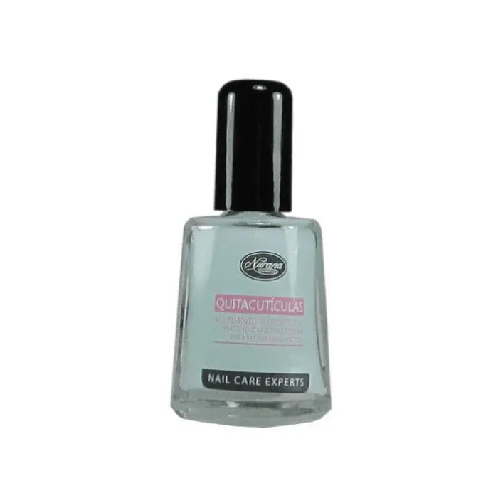 Jag Couture London Nurana Cuticle Remover 10ml bottle, clear liquid formula for gentle cuticle removal, close-up shot.