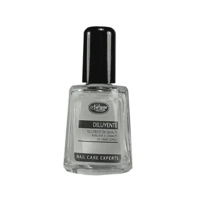 Nurana Enamel Thinner 10ml by Jag Couture London - New York for thinning enamel paints, shown in a clear 10ml bottle.