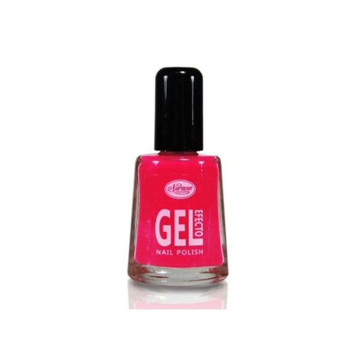 Nurana Gel Effect Nail Polish in Coral color by Jag Couture London, 10ml bottle with a glossy finish.