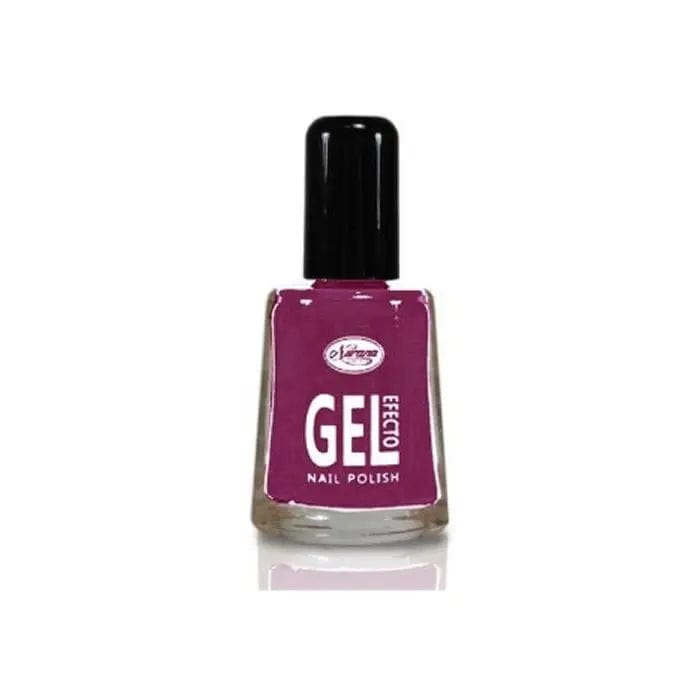 Jag Couture London Nurana Gel Effect Nail Polish in Fuchsia, 10ml bottle showing vibrant pink color and glossy finish.