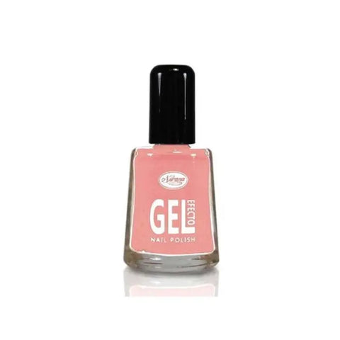Nurana Gel Effect Nail Polish in Porcelain Pink by Jag Couture London, 10ml bottle with glossy finish and elegant design.