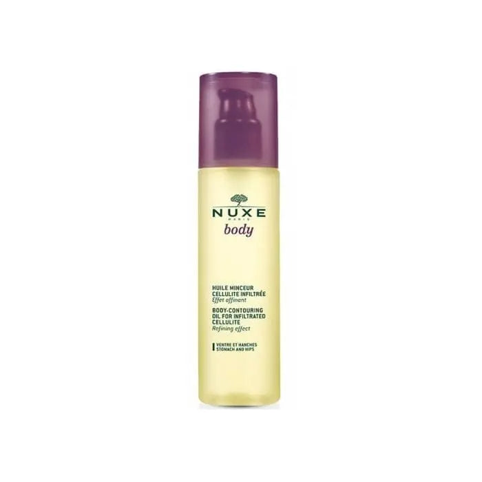 Jag Couture London New York Nuxe Body Contouring Oil for infiltrated cellulite, 100ml, with a sleek bottle and elegant packaging.