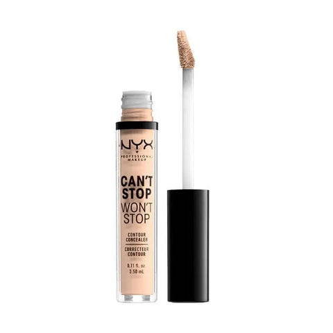Nyx Can’t Stop Won’t Stop full coverage contour concealer in Light Ivory, 3.5ml, from Jag Couture London - New York.