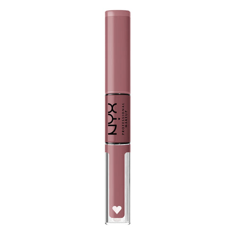 Nyx Shine Loud High Pigment Lip Shine in Overnight Hero, vibrant lip gloss with high shine and bold color, displayed on a neutral background.