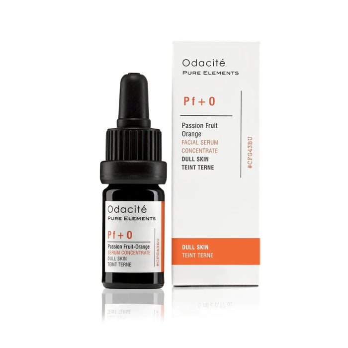 Jag Couture London New York Odacité Passion Fruit Orange Facial Serum Concentrate 5ml bottle with orange liquid and dropper cap.