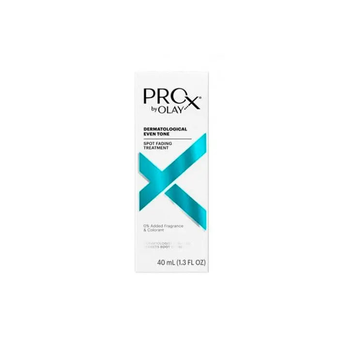 Olay Pro X Anti-Blemish Essence 40ml bottle, skincare product by Jag Couture London New York, with clear liquid inside the bottle.