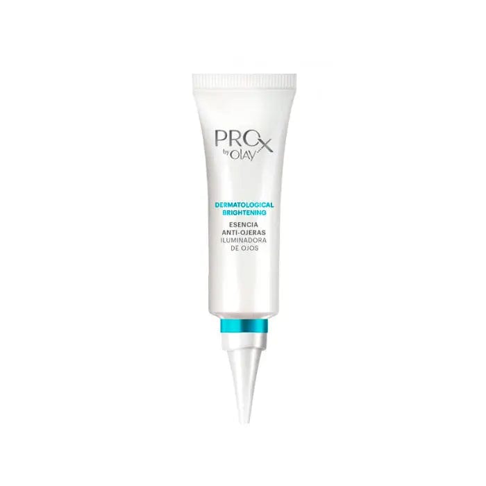 Olay Pro X Anti-Dark Circle Brightening Essence 15g in a sleek jar, designed to reduce dark circles and brighten the under-eye area.