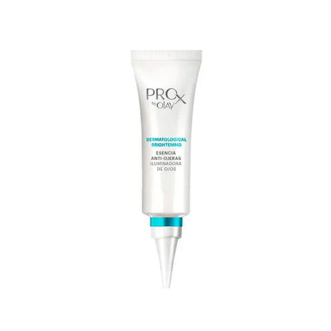 Olay Pro X Anti-Dark Circle Brightening Essence 15g tube, skincare product for under-eye brightening, with sleek packaging.