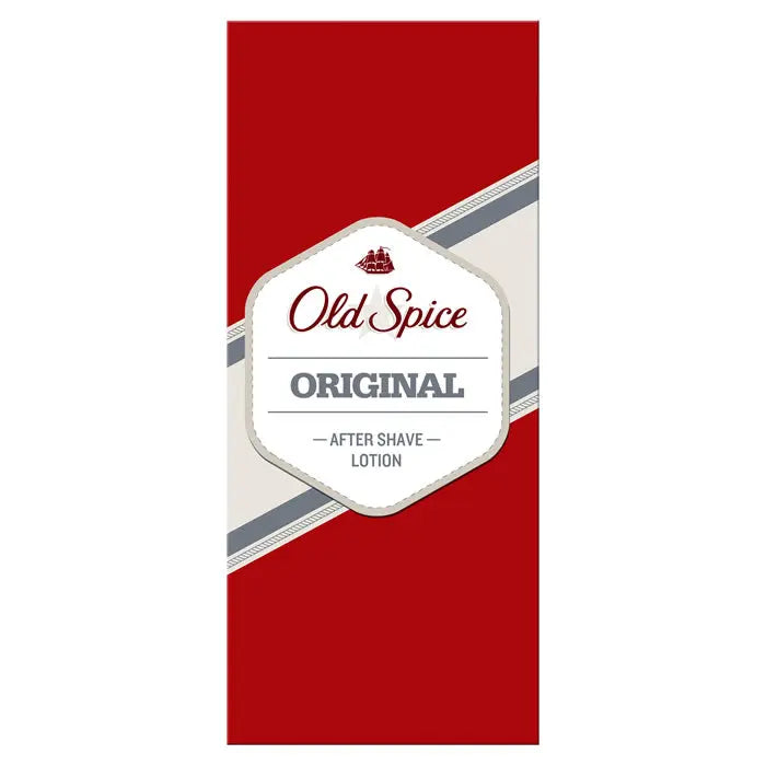 Old Spice Original after shave bottle, 100ml, with classic label design, by Jag Couture London New York.