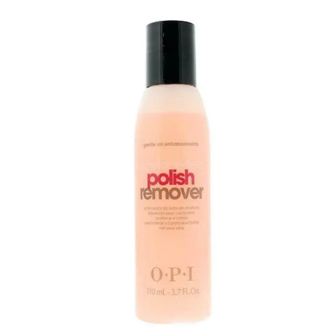 Jag Couture London New York OPI acetone-free nail polish remover 110ml bottle with pink cap on a white background