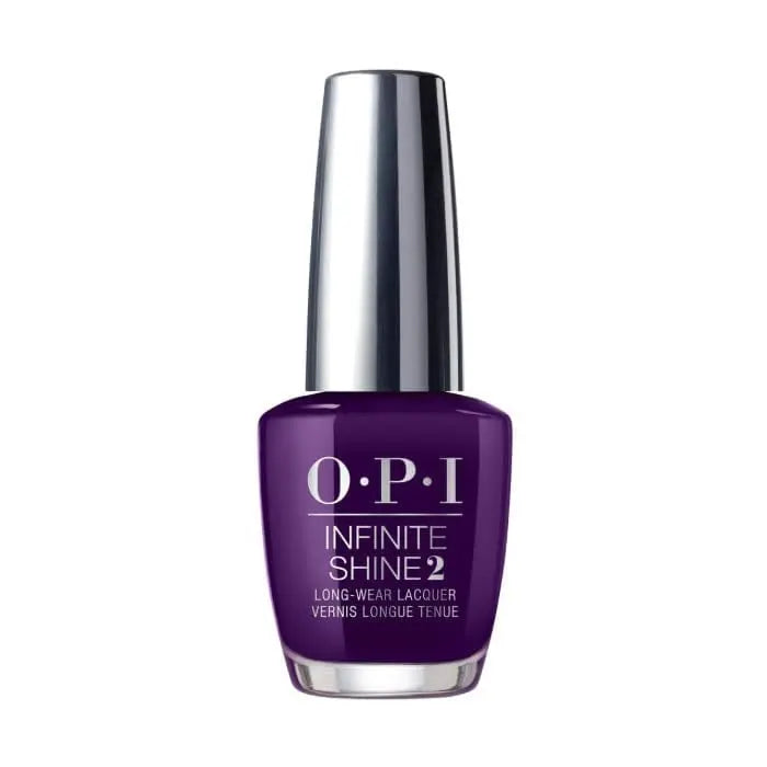 Opi Infinite Shine2 O Suzi 15ml nail polish bottle with sleek black cap, displayed on a neutral background.