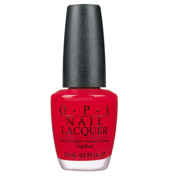 Jag Couture London New York OPI Nail Lacquer NLA16 The Thrill Of Brazil 15ml, vibrant nail polish bottle with colorful label
