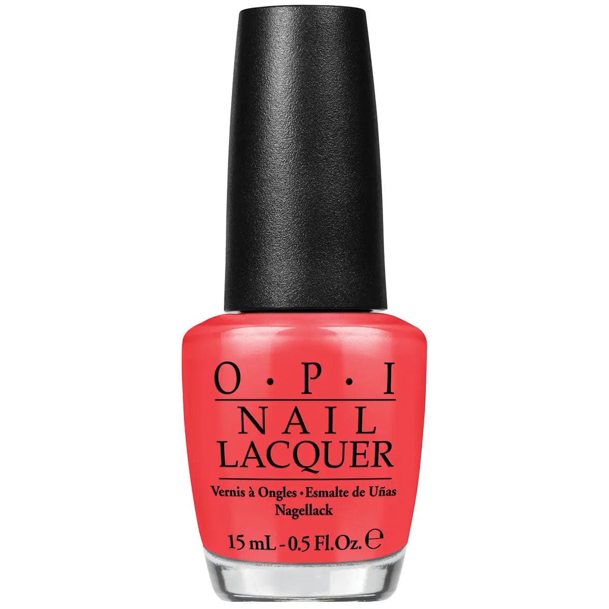 Opi Nail Lacquer Nla69 Live Love Carnaval 15ml by Jag Couture London-New York, vibrant colorful nail polish bottle.