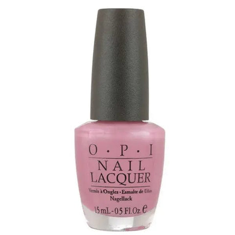 Opi Nail Lacquer NLG01 Aphrodite S Pink Nightie by Jag Couture London, 15ml bottle with soft pink nail polish in a stylish bottle