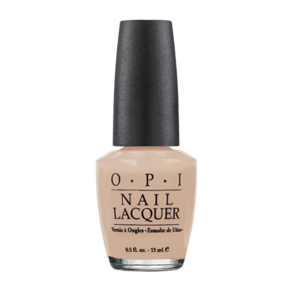 Opi Nail Lacquer NLP61 Samoand Sand 15ml in a sleek bottle, showcasing a warm beige nail polish from Jag Couture London.