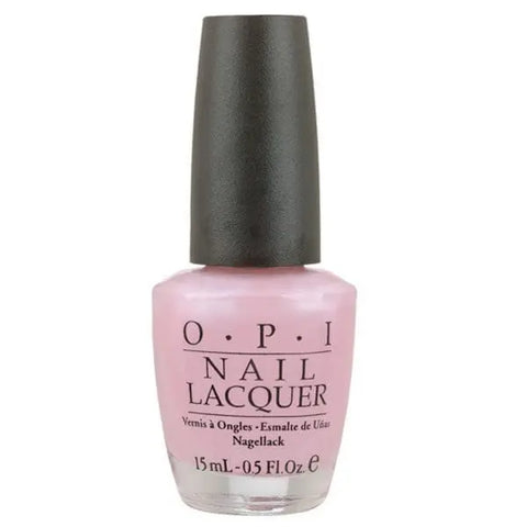 Opi Nail Lacquer NLS79 Rosy Future 15ml by Jag Couture London-New York showing vibrant pink nail polish in a clear bottle