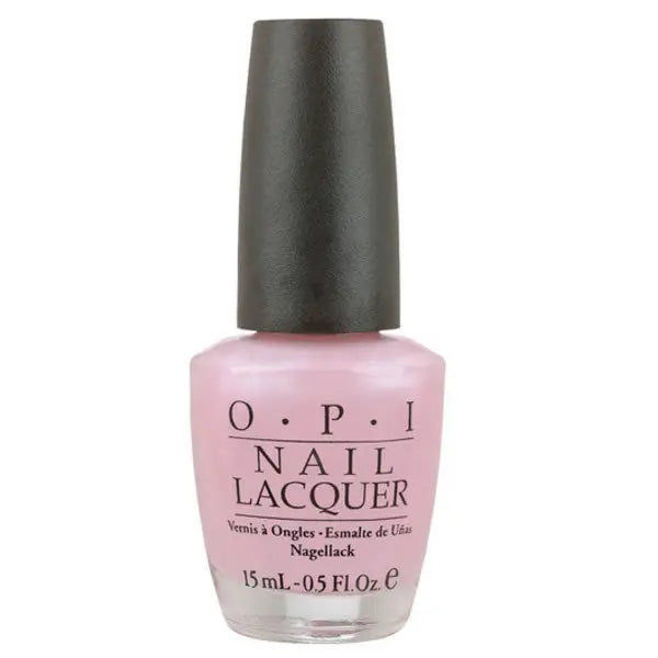 Opi Nail Lacquer NLS79 Rosy Future 15ml in a vibrant pink shade with a glossy finish, by Jag Couture London New York.