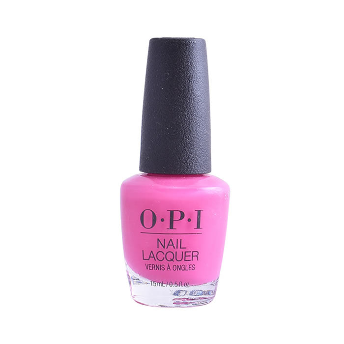 Jag Couture London - New York Opi Nail Lacquer No Turning Back From Pink Street 15ml bottle with pink nail polish