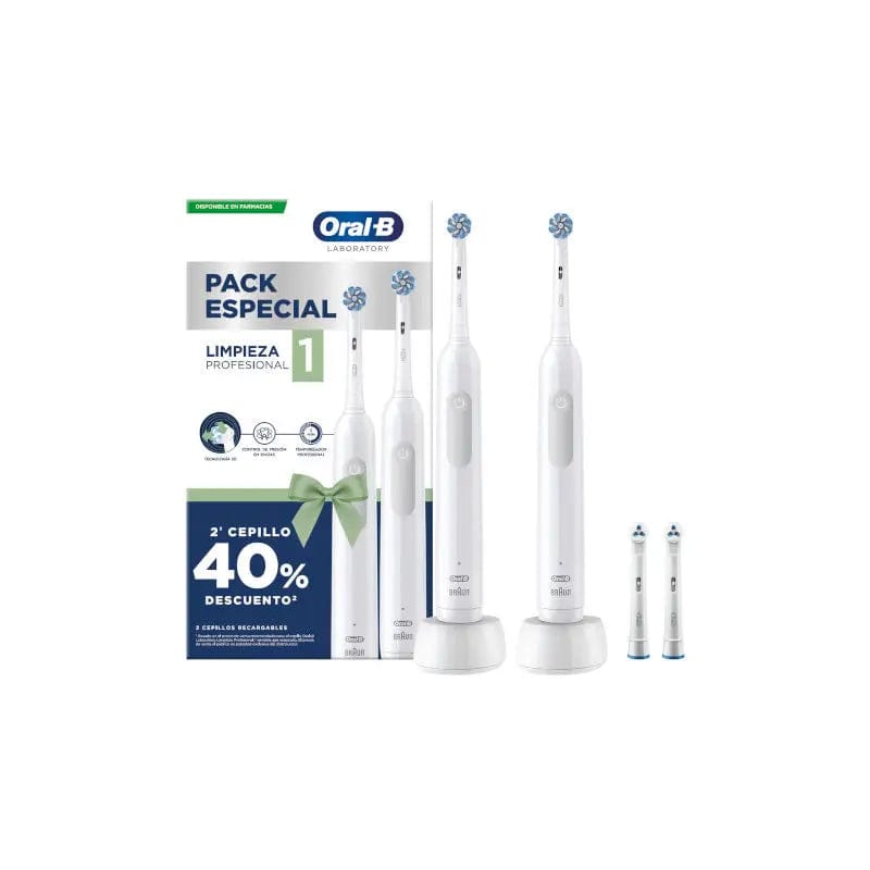 Jag Couture London New York Oral-B Duplo Professional Cleaning Electric Toothbrush with dual heads and sleek design.