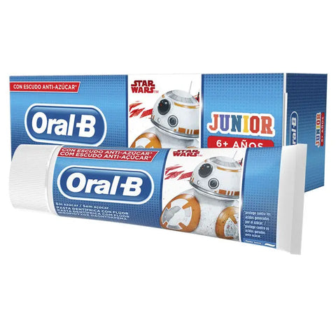Oral-B Junior Luxe Glamorous White Toothpaste 75ml by Jag Couture London - New York, featuring sleek packaging and vibrant design