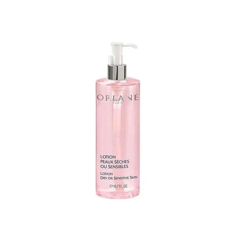 Orlane lotion for dry and sensitive skin in a 400ml bottle, designed for gentle skincare by Jag Couture London New York