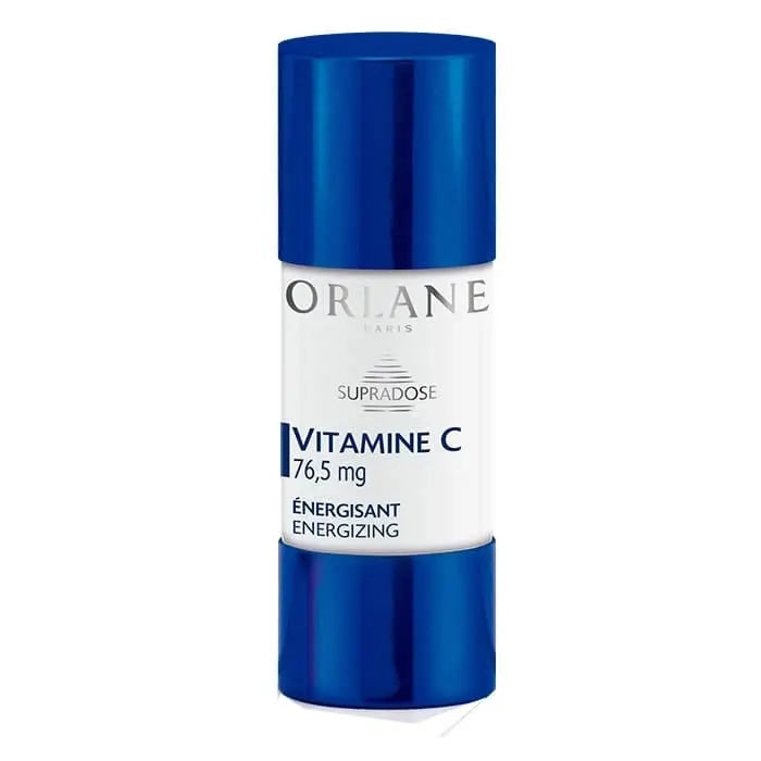 Orlane Supradose Vitamin C Energizing serum in a 15ml bottle, with sleek packaging from Jag Couture London New York.