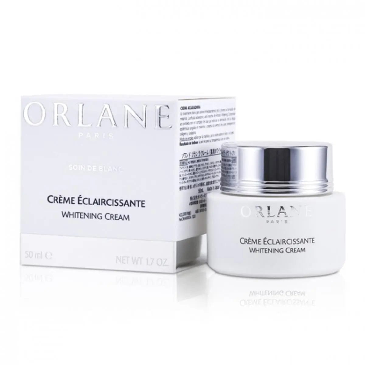 Jag Couture London New York Orlane White Crema in a jar, showcasing smooth, white skincare cream in a sleek container.