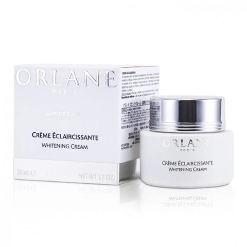 Jag Couture London New York Orlane White Crema in a jar, showcasing smooth, white skincare cream in a sleek container.