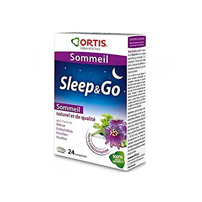 Jag Couture London - New York Ortis Sleep & Go 30 Tablets, dietary supplement for restful sleep, in a blister pack.