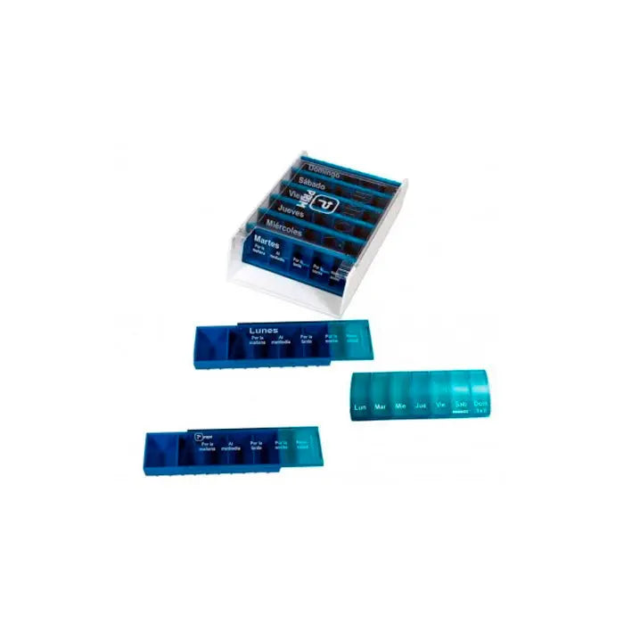 Jag Couture London weekly Ortopedia Anabox pill dispenser with compartments for organized medication management.