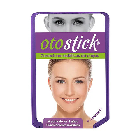 Jag Couture London New York Otostick Aesthetic Correctors of Ears, 8 units, showing clear, discreet ear correction strips.