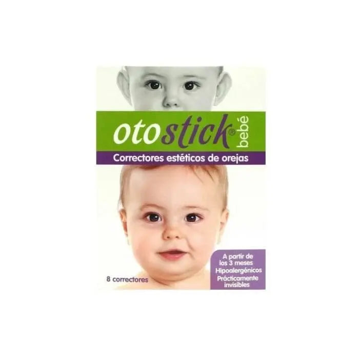 Jag Couture London-New York Otostick Baby Aesthetic Ear Correctors, 8 units, showing clear plastic ear correction devices for infants.