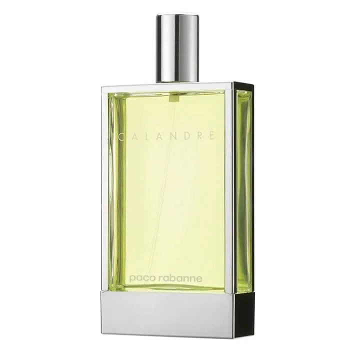 Paco Rabanne Calandre Eau de Toilette spray 100ml by Jag Couture London New York, featuring a sleek glass bottle with elegant design.