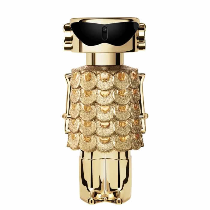 Paco Rabanne Fame Intense Eau De Perfume Spray 80ml refillable bottle, featuring sleek design and elegant fragrance packaging.