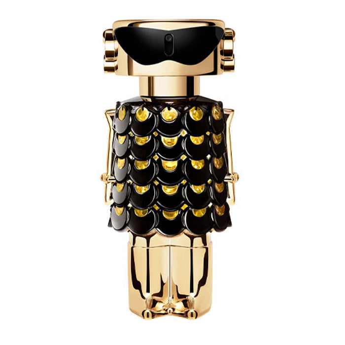 Paco Rabanne Fame parfum spray 50ml bottle, elegant design, displayed on a neutral background.