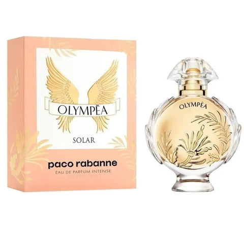 Paco Rabanne Olympéa Solar Eau de Perfume Intense spray 30ml, featuring elegant bottle design and sunny fragrance notes.