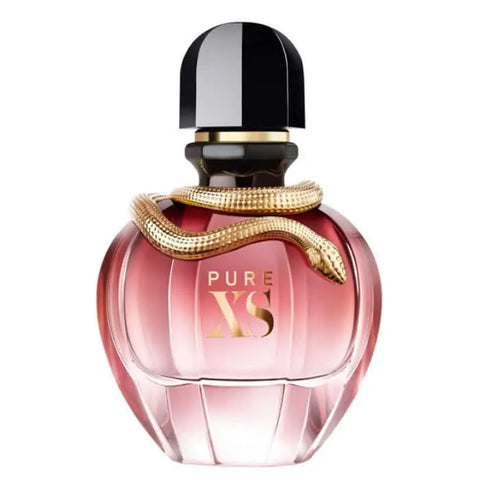 Paco Rabanne Pure XS For Her Eau de Perfume spray 80ml, featuring elegant perfume bottle with floral and oriental design.