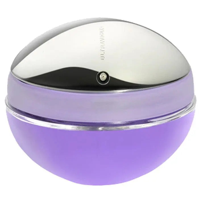 Paco Rabanne Ultraviolet eau de perfume spray 80ml bottle, sleek design, with the perfume’s branding visible.