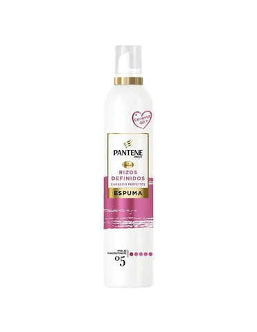 Jag Couture London - New York Pantene Defined Curls Mousse 300ml bottle with curly hair on the label