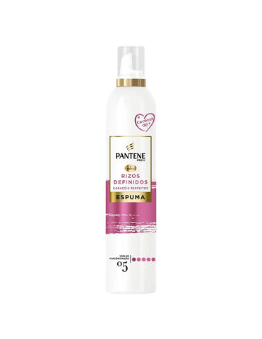 Jag Couture London New York Pantene Defined Curls Mousse 300ml bottle with curling mousse for styled, defined curls.