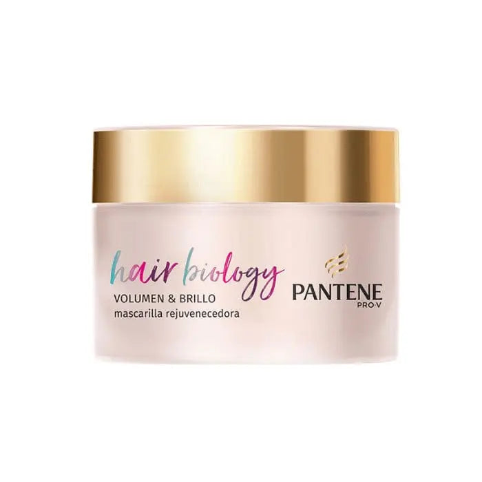 Pantene Pro-V Full & Vibrant Rejuvenating Mask 160ml, shown in a white jar with purple label, on a neutral background.