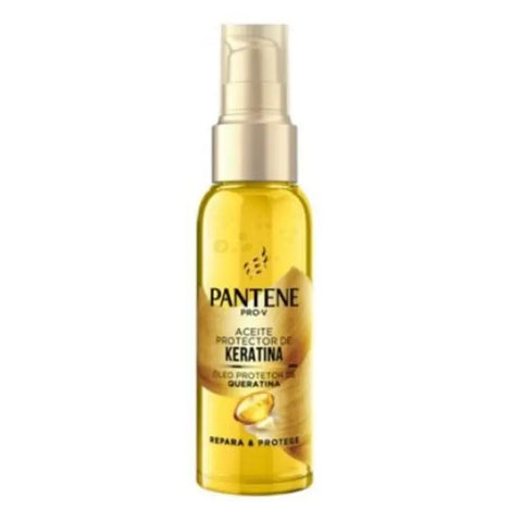 Pantene Repair & Protect Keratin Protective Oil 100ml bottle with label, designed for nourishing and protecting hair.