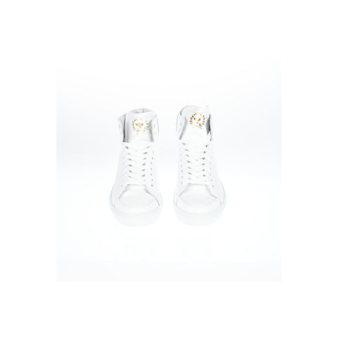 Pantofola D'Oro TSHR20WU men's white leather slippers by Jag Couture London, featuring a sleek design and soft leather material.