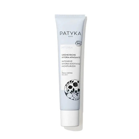 Jag Couture London New York Patyka Intensive Hydra Soothing Moisturizer in 40ml jar, featuring a sleek container and calming skincare formula