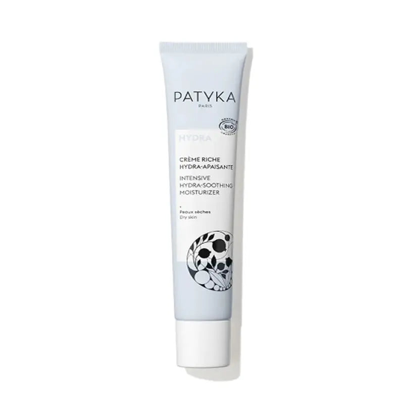 Jag Couture London New York Patyka Intensive Hydra Soothing Moisturizer 40ml jar with cream inside, hydrating skincare product.