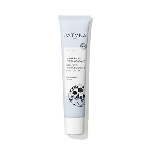 Jag Couture London New York Patyka Intensive Hydra Soothing Moisturizer 40ml jar with cream inside, hydrating skincare product.