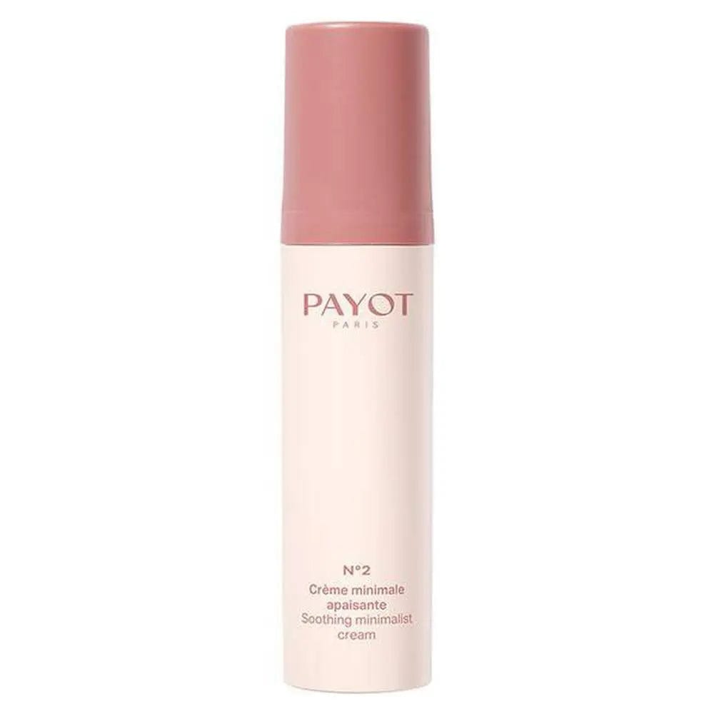 Payot Creme Minimale Apaisante 40ml jar with soothing skincare formula, displayed in a natural, close-up shot.
