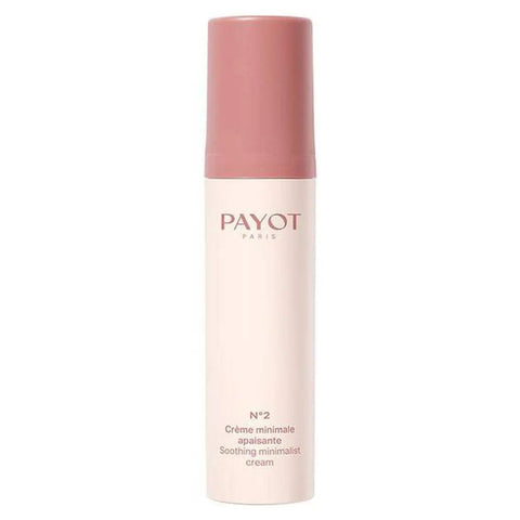 Payot Creme Minimale Apaisante 40ml jar with soothing skincare formula, displayed in a natural, close-up shot.