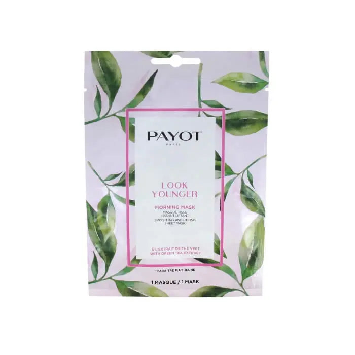 Jag Couture London New York Payot Look Younger soothing and lifting sheet mask, hydrating skincare for a refreshed complexion.