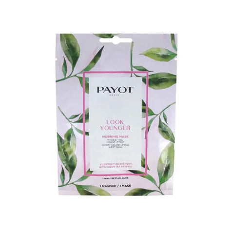 Jag Couture London New York Payot Look Younger soothing and lifting sheet mask, hydrating skincare for a refreshed complexion.